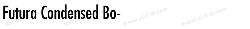 Futura Condensed Bo字体转换 Futura Condensed Bo字体转换